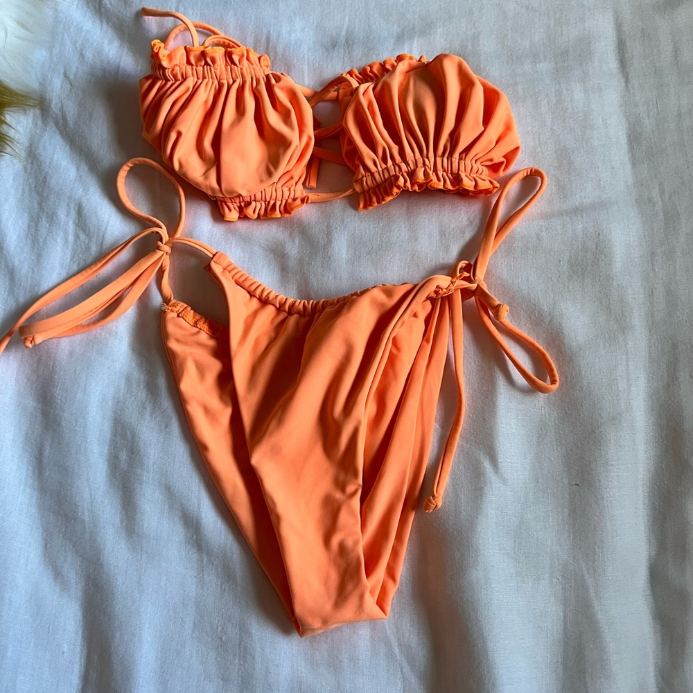 Orange bikini set